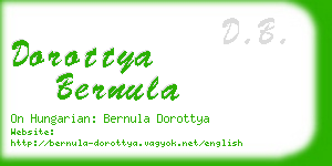 dorottya bernula business card